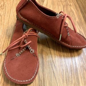 The Original Clarks hand sewn suede shoe
